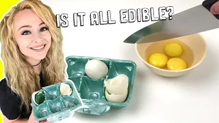 All these eggs are actually CAKE! (100% Edible)