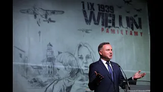 Wieluń. Wystąpienie Prezydenta RP na obchodach 80. rocznicy wybuchu II wojny światowej