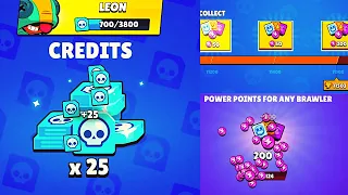 Collecting Credit and free Rewards In Trophy Road - Free Credit For Leon Brawler - brawl stars