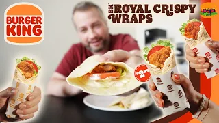 Burger King NEW Royal Crispy Wraps Review