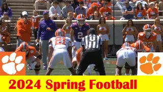 (First half) Team Orange vs Team White, 2024 Clemson Spring Football Game Highlights