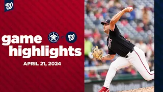 Astros vs. Nationals Game Highlights (4/21/24) | MLB Highlights