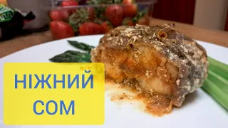 СОМ соковита та смачна рибка #соми #рецепт #рецептынакаждыйдень #відеорецепт #смачнаїжа #смачнакухня