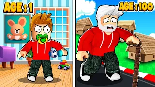 ROBLOX CHOP AND FROSTY AGE EVERY SECOND AND BECOME GOD