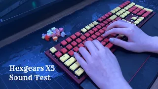 This is What Over-lubed Switches Sound Like l Hexgears X5