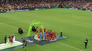 Roma-Feyenoord, la premiazione