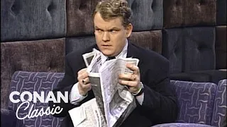 The Camera Gets Stuck On Andy During Marisa Tomei's Interview | Late Night with Conan O’Brien