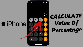 How To Calculate Value Of a Percentage Using iPhone Calculator