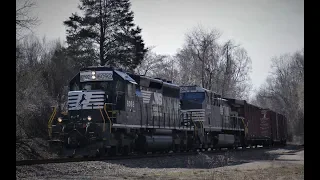 Railfanning: Chasing 36Q-27 With NS 6092 SD40-2 Leading FT. Leslie RS5T - HD