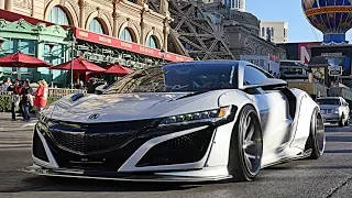 Public Reaction To The INSANE Liberty Walk- LBWK Acura NSX & Loud ARMYTRIX Exhaust Downtown Vegas