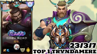 Wild Rift Top 1 Tryndamere immortal journey skin Gameplay Rank Challenger