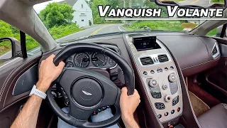 Aston Martin Vanquish Volante -  The V12 Convertible You Need to Drive (POV Binaural Audio)