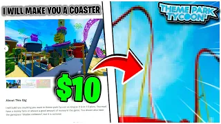 Paying *STRANGERS* To Build My Theme Park Tycoon 2 Park! 🛒😕