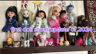doll room update 2024: bratz, monster high, EAH, barbie, anime and more!