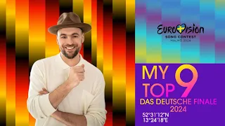 Eurovision 2024: Das Deutsche Finale 2024🇩🇪 My Top 9