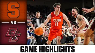 Boston College vs. Syracuse Men's Basketball Highlights (2022-23)