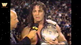 Bret Hart First WWF Title Win Promo