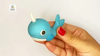 How to make blue whale with clay 🐋 #bluewhale