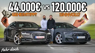 Das GLEICHE Auto NUR 80.000€ GÜNSTIGER? Audi S7 C8 vs A7 C7 Competition | Fahr doch