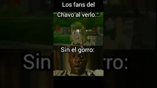 Los fans del Chavo animado al verlo...