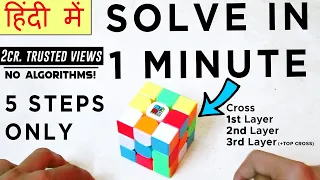 How To Solve A Rubik’s Cube In Hindi - How To Solve A 3 by 3 Rubik's Cube