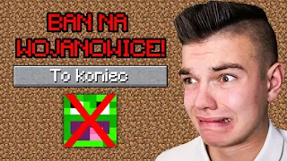 DOSTAŁEM BANA NA WOJANOWICACH w Minecraft...