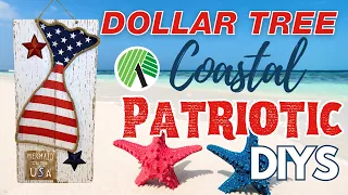 🇺🇸 Stunning NEW Coastal 4th of July Dollar Tree DIYS & Patriotic Tiered Tray Ideas