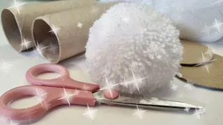 The Secret to Making the Perfect Pom Pom with Paper Roll - Pompom Part III.