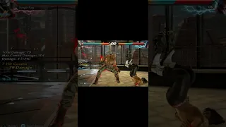 Bryan fury wall combo #tekken7  #shorts