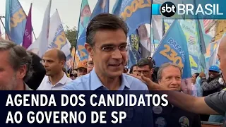 Candidatos ao governo de São Paulo fazem campanha no interior do estado | SBT Brasil (22/09/22)