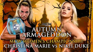 MCW Women's Championship Match: Christina Marie vs. Nikii Duke