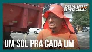 Veja como a onda histórica de calor afeta a vida dos trabalhadores pelo Brasil