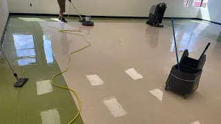 Scrub and Wax Classroom Floors