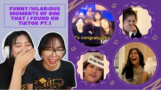 SOBRANG HYPER NILA XD | Funny/hilarious moments of BINI that i found on TikTok pt.1 | REACTION