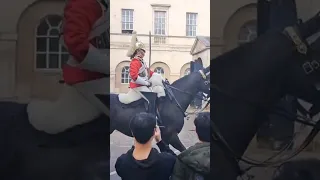 Horse farts in front of tourists #horseguardsparade