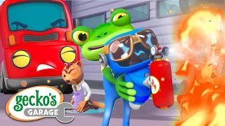 Gecko the Firefighter! | Gecko's Garage | Trucks For Children | Cartoons For Kids