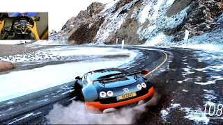 1200HP Bugatti Veyron - Forza Horizon 5 (Steering Wheel + Shifter) Gameplay