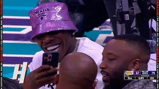 Hornets security almost kicked out DaBaby 👀