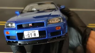 1:18 Solido Nissan Skyline GT-R R34 Diecast Model Cr Review