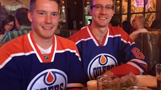 Oilers fans celebrate season opener