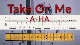 Take On Me - A-Ha - Guitar TAB Playalong