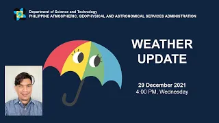 Public Weather Forecast Issued at 4:00 PM December 29, 2021