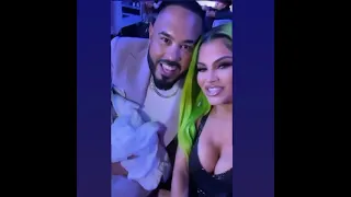 Natti Natasha junto a Vida Isabelle y Raphy Pina en los Premios Juventud