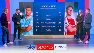 Rodri vs Rice - Who will come out on top in key midfield battle? | Manchester City vs Arsenal