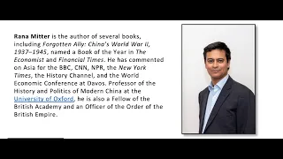 Rana Mitter, China's Good War: How World War II is Shaping a New Nationalism, CSU San Bernardino