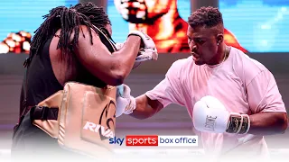 Francis Ngannou SMASHES the body-belt! 🔥 | Full Media Workout