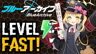 HOW TO LEVEL UP FAST & USE YOUR STAMINA! | Blue Archive