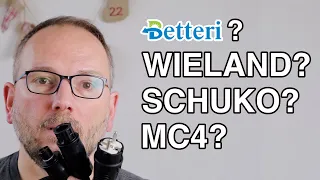 Balkonkraftwerk Grundlagen #9: Steckerkunde MC4 Betteri Wieland Schuko