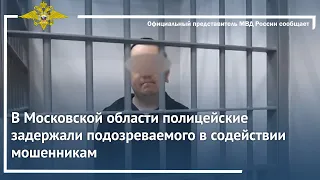 Ирина Волк: В Московской области полицейские задержали подозреваемого в содействии мошенникам