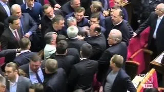 Greatest 'Hits' From Brawls in Ukraine Parliament